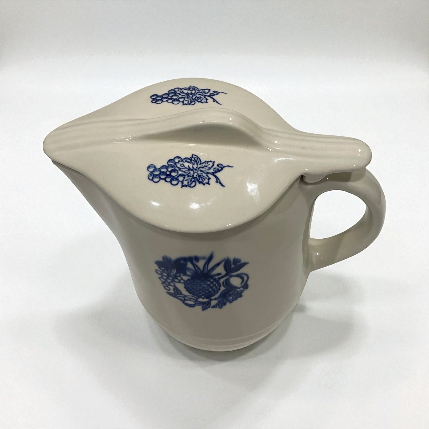 Vintage Ceramic Oxfordware Pitcher w/ Fruit Motif