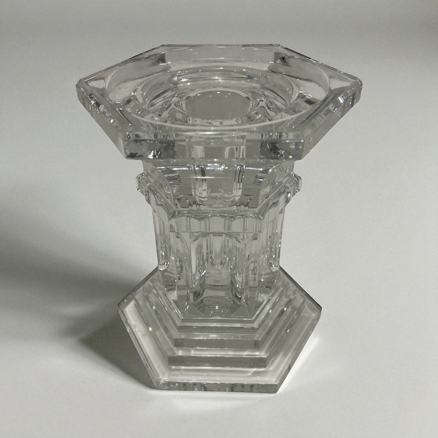 Crystal Column Pillar/Taper Candleholder