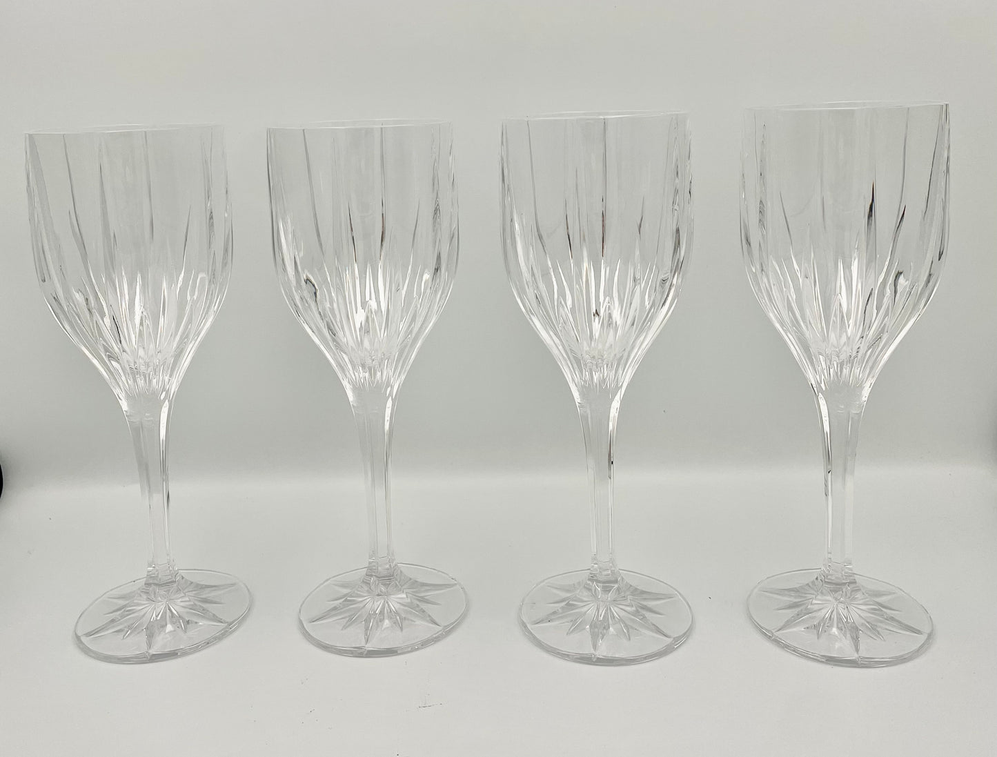 Set of 4 Lenox Starlight Crystal Water Goblets