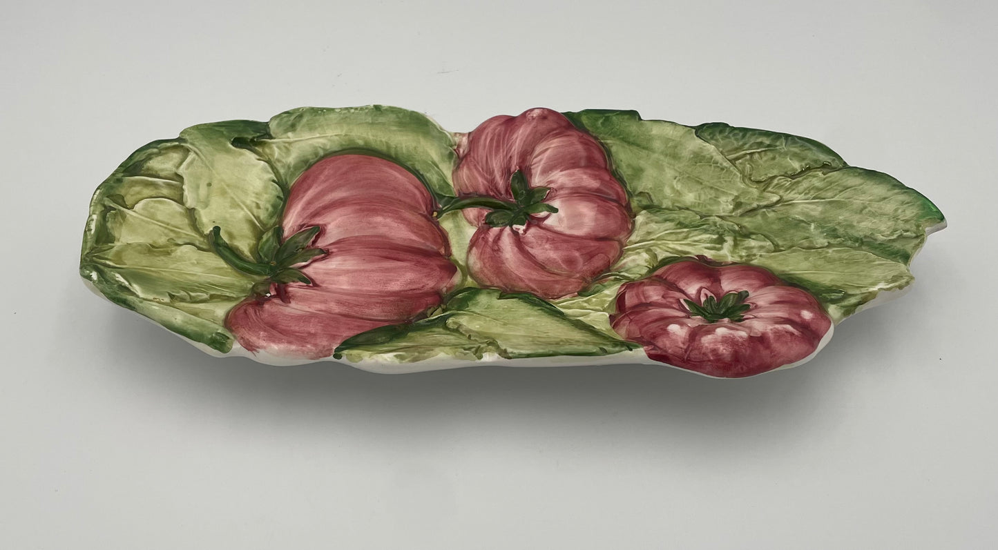 Vintage Italian Ceramic Tomato Dish