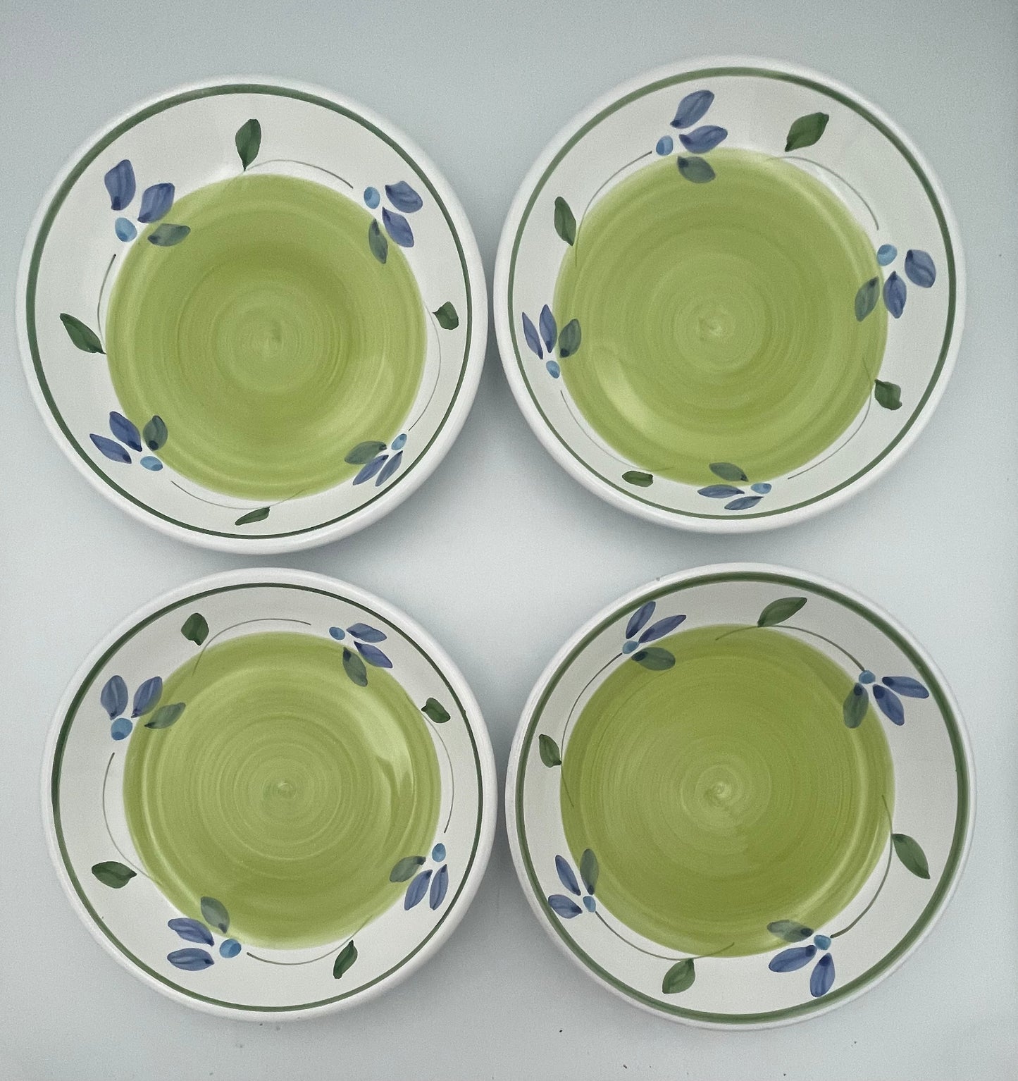 Set of 4 Caleca Amalfi Handpainted Ceramic Pasta Bowls