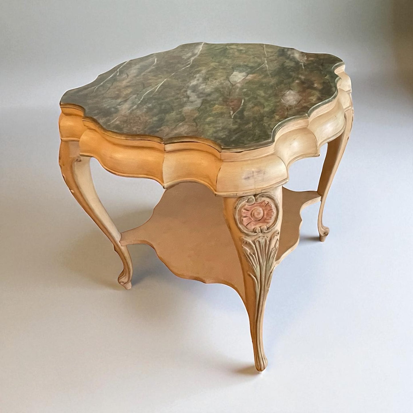 Faux Marble Top Table