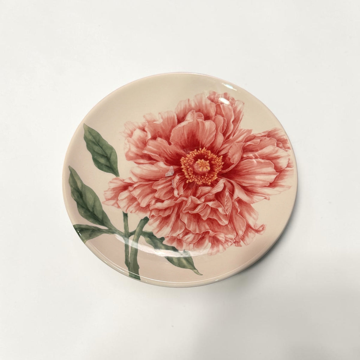 Set of 4 Botanical Floral Appetizer Plates