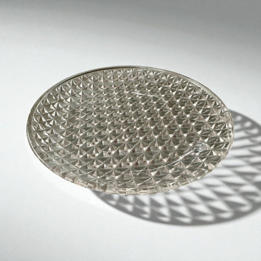 VTG Double Cut Crystal Dish (Small)