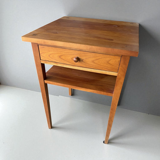 Harden Shaker Style Side Table w/Drawer & Shelf