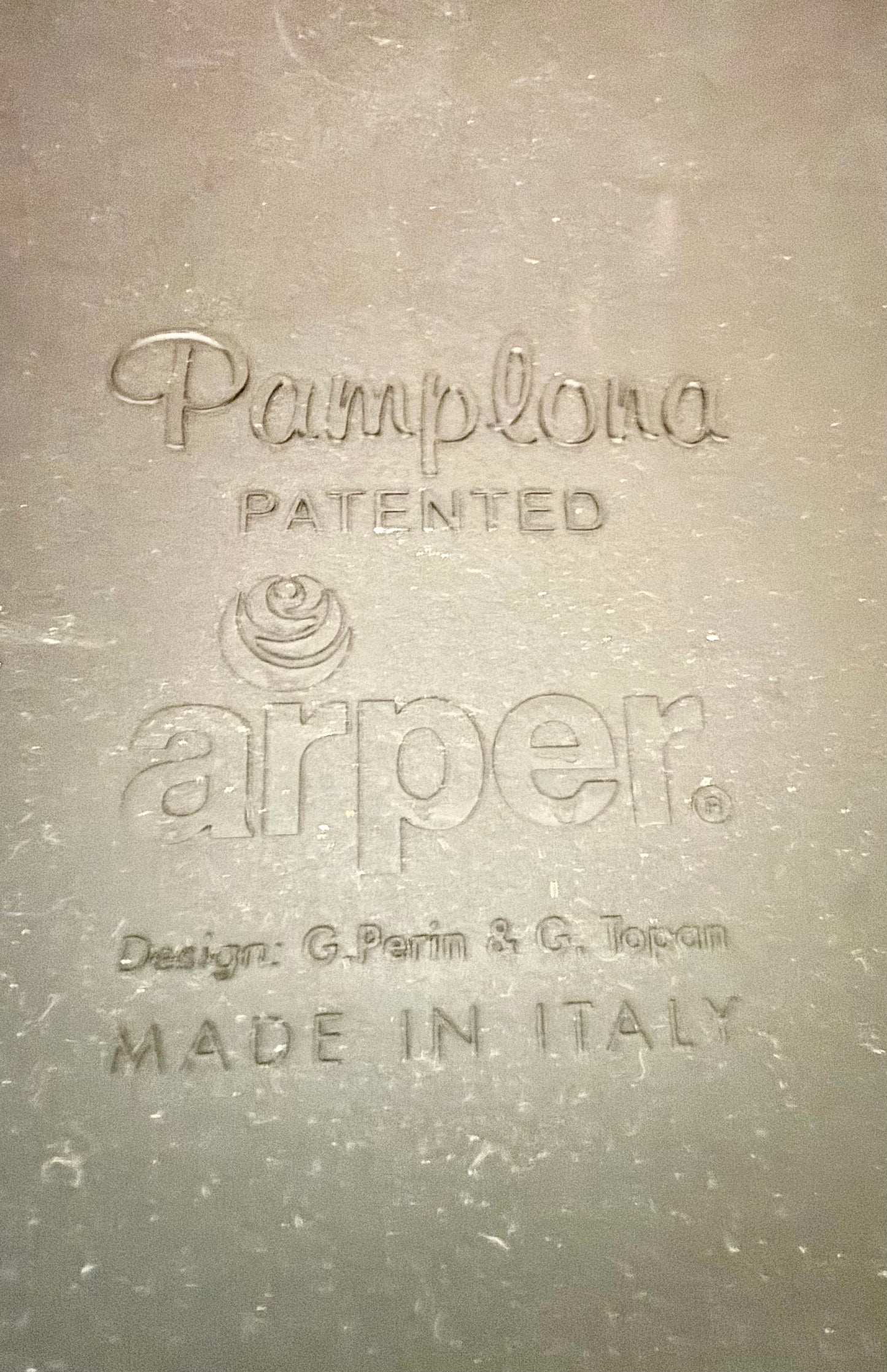 PAIR of Pamplona Arper Counter Height Bar Stools - Made in Italy