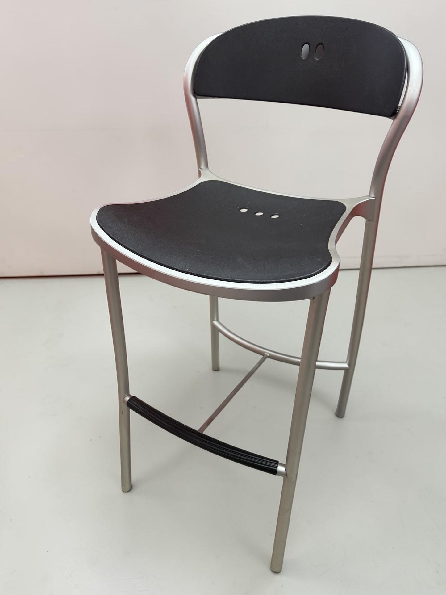 PAIR of Pamplona Arper Counter Height Bar Stools - Made in Italy