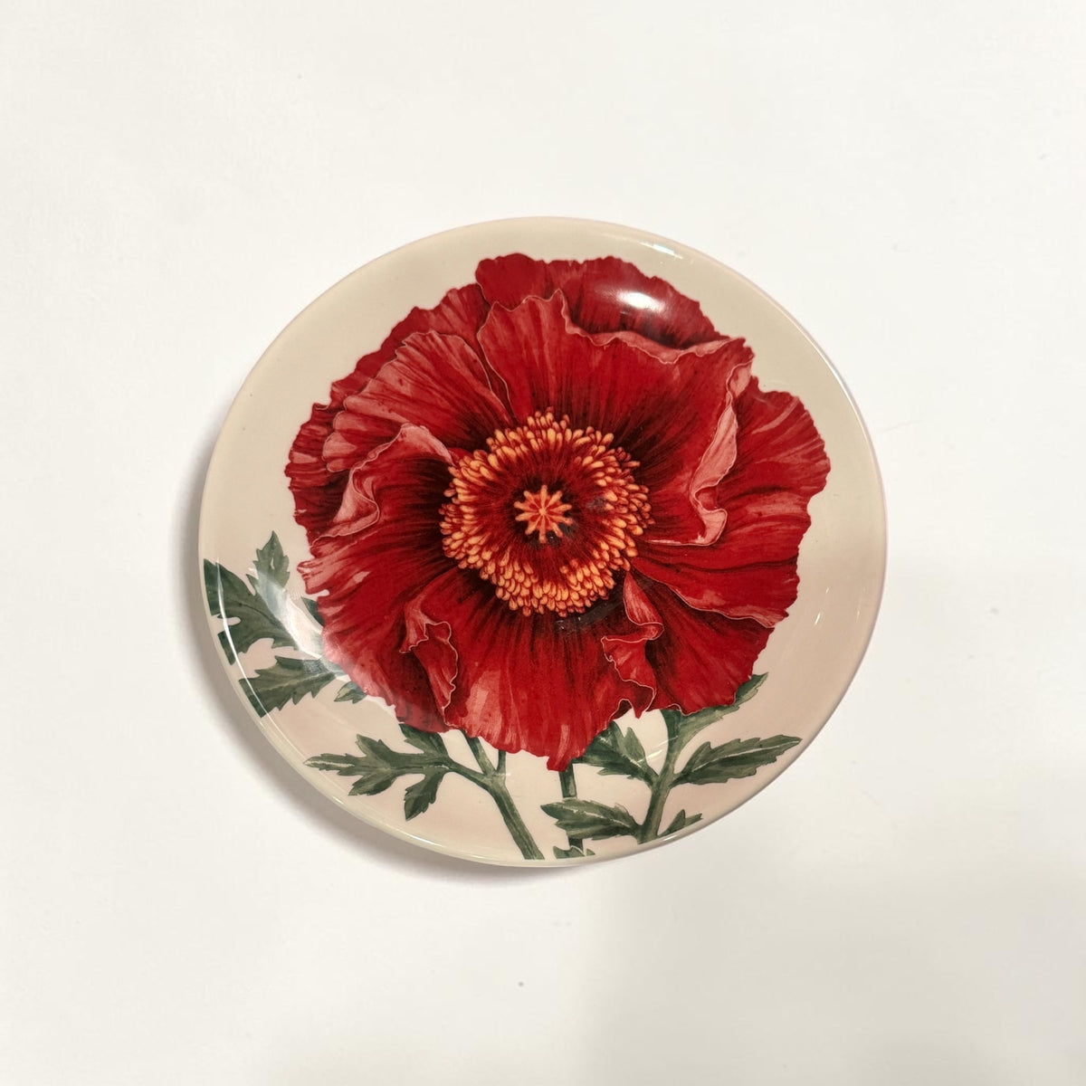Set of 4 Botanical Floral Appetizer Plates