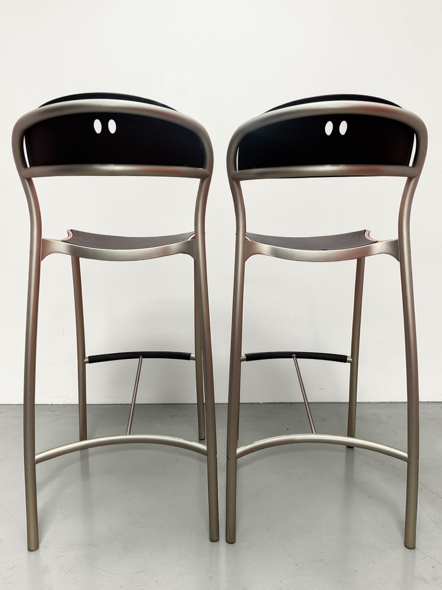 PAIR of Pamplona Arper Counter Height Bar Stools - Made in Italy