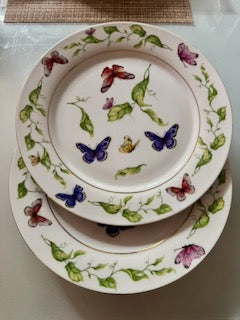 Butterfly I. Godinger & Co Plates (Set of 4)