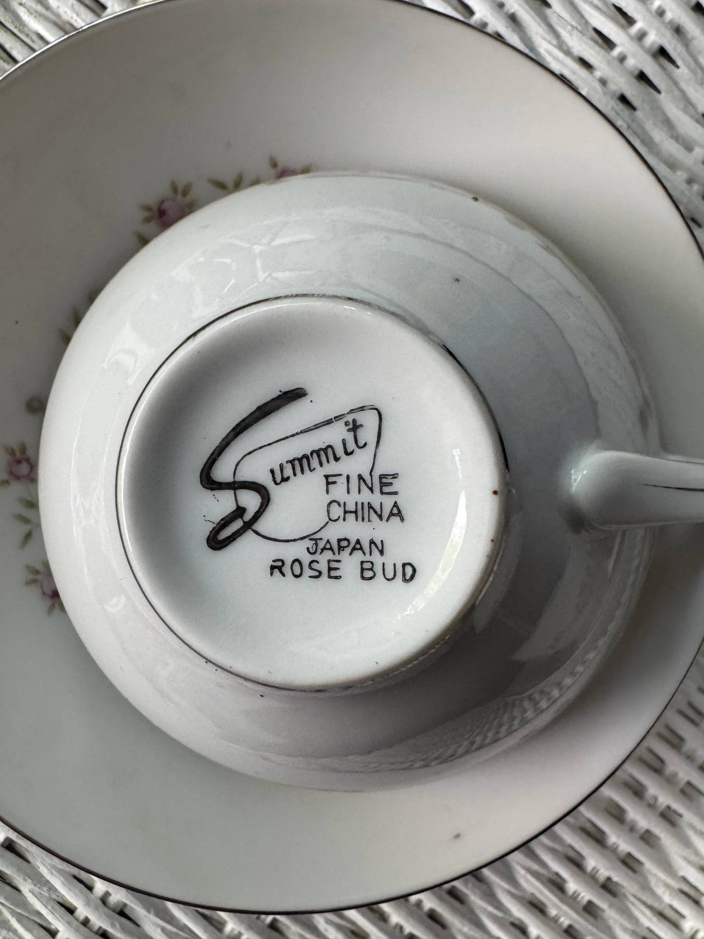 Summit Rosebud Teacup & Saucer (Set of 2)