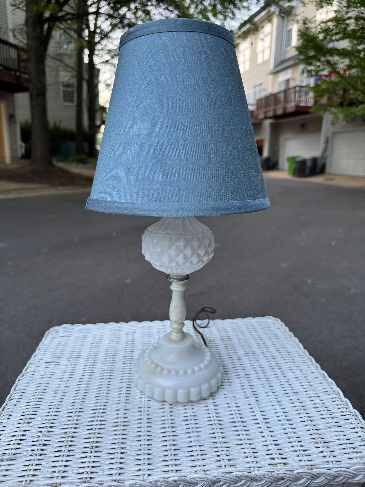 Milk Glass Lamp