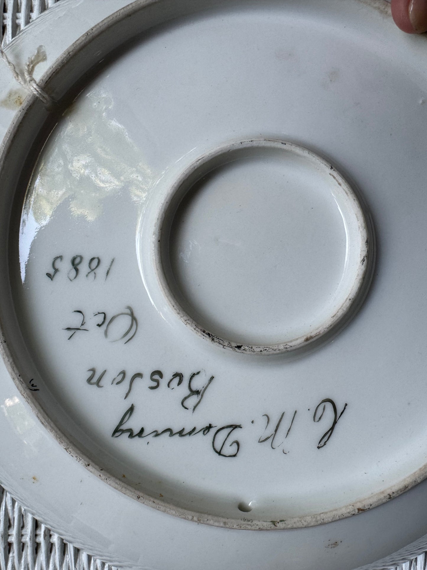 Decorative Victorian Plate-Rose Motif