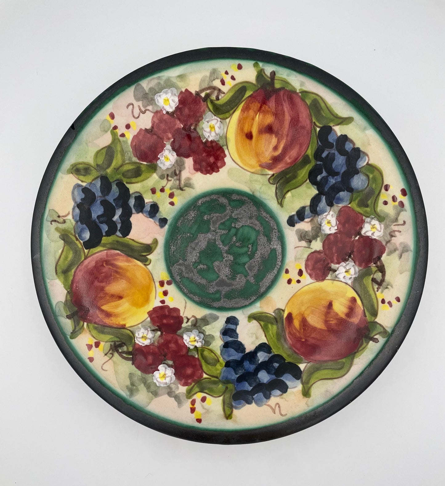 Vintage Sara Vietri Bowl w/ Fruit Motif