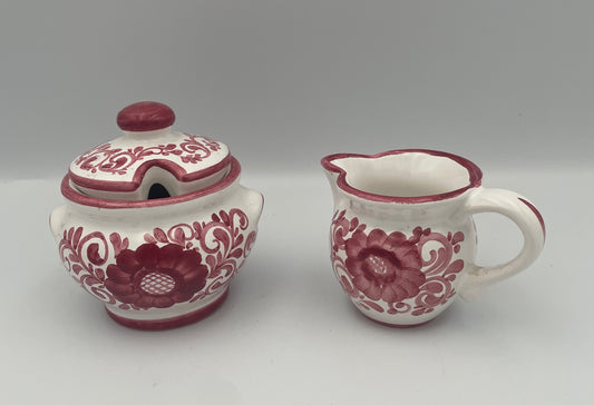 Gmunder Keramik Mini Handpainted Cream & Sugar