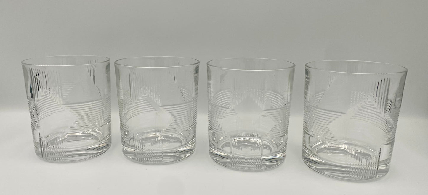 Set of 4 Whiskey Glasses