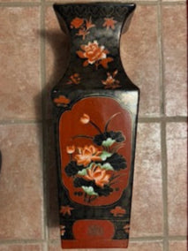 Vintage Asian Tall Vase