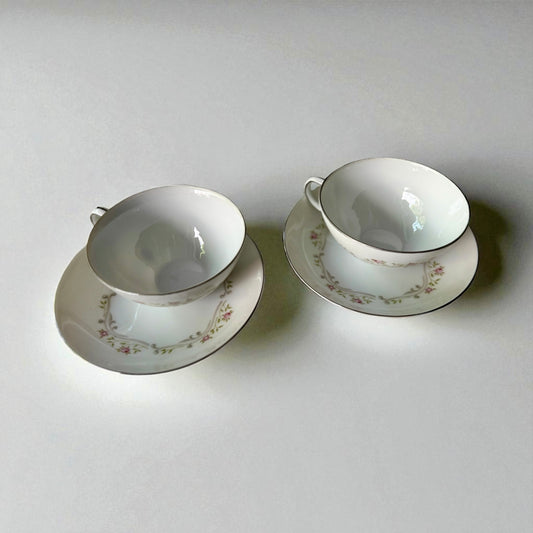 Summit Rosebud Teacup & Saucer (Set of 2)