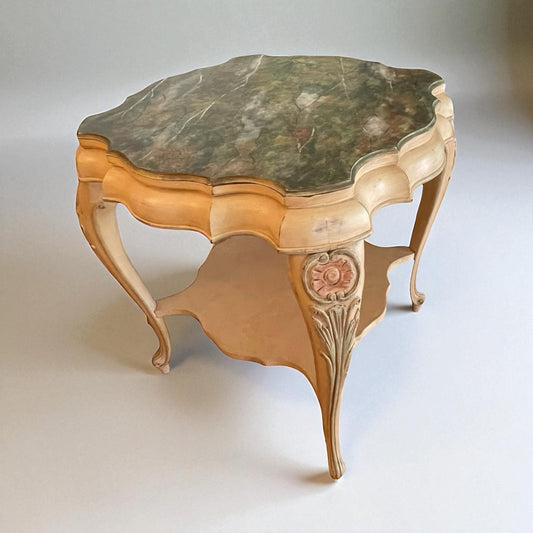 Faux Marble Top Table
