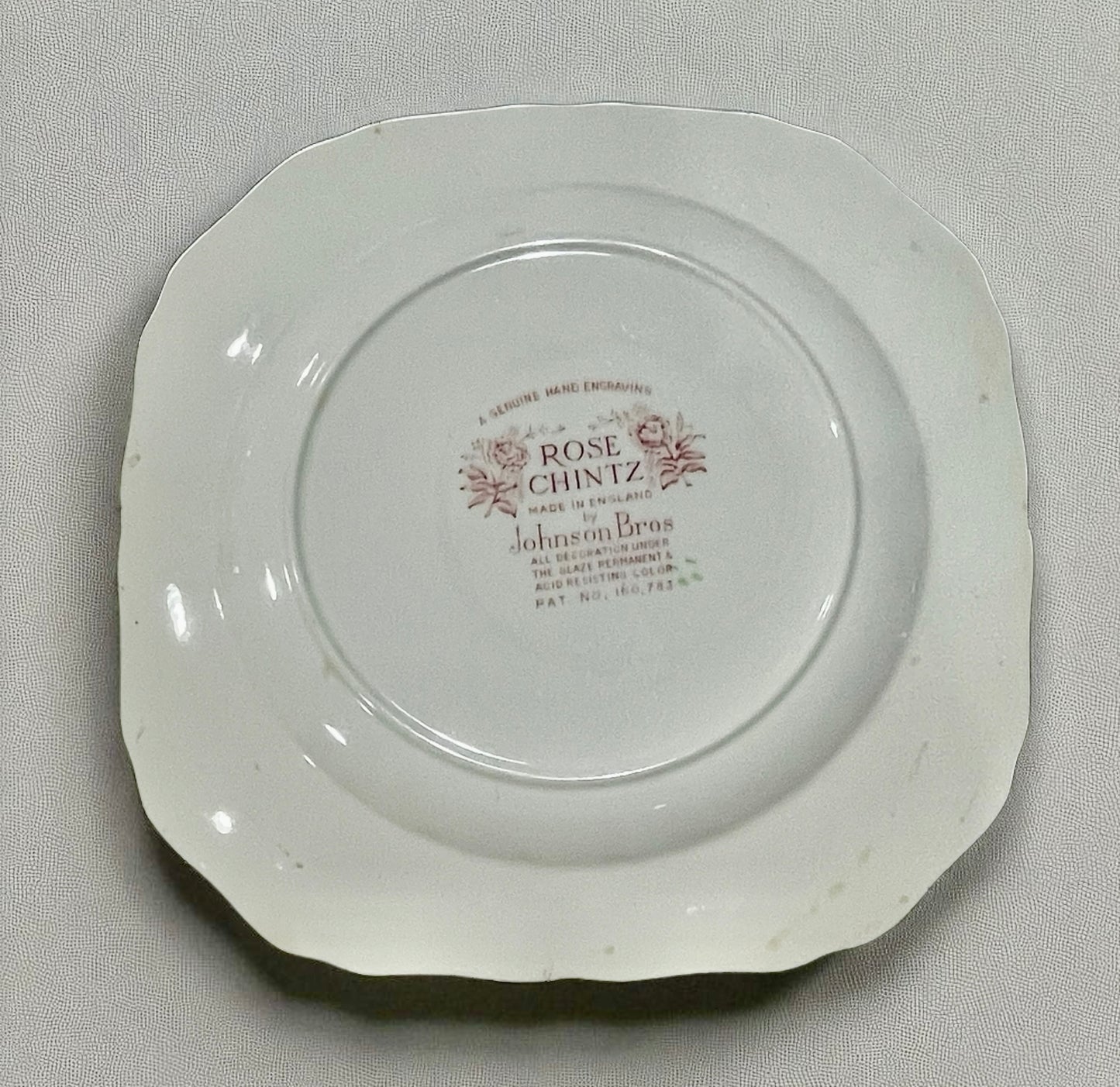 Set of 6 Johnson Bros. English China, Rose Chintz