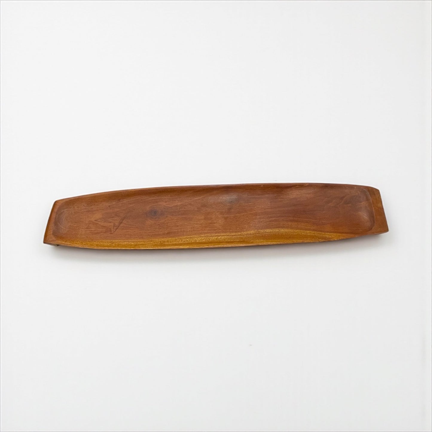Narrow wooden tray