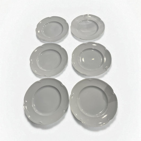Set of 6 Johnson Bros. Greydawn China Salad/Dessert Plates