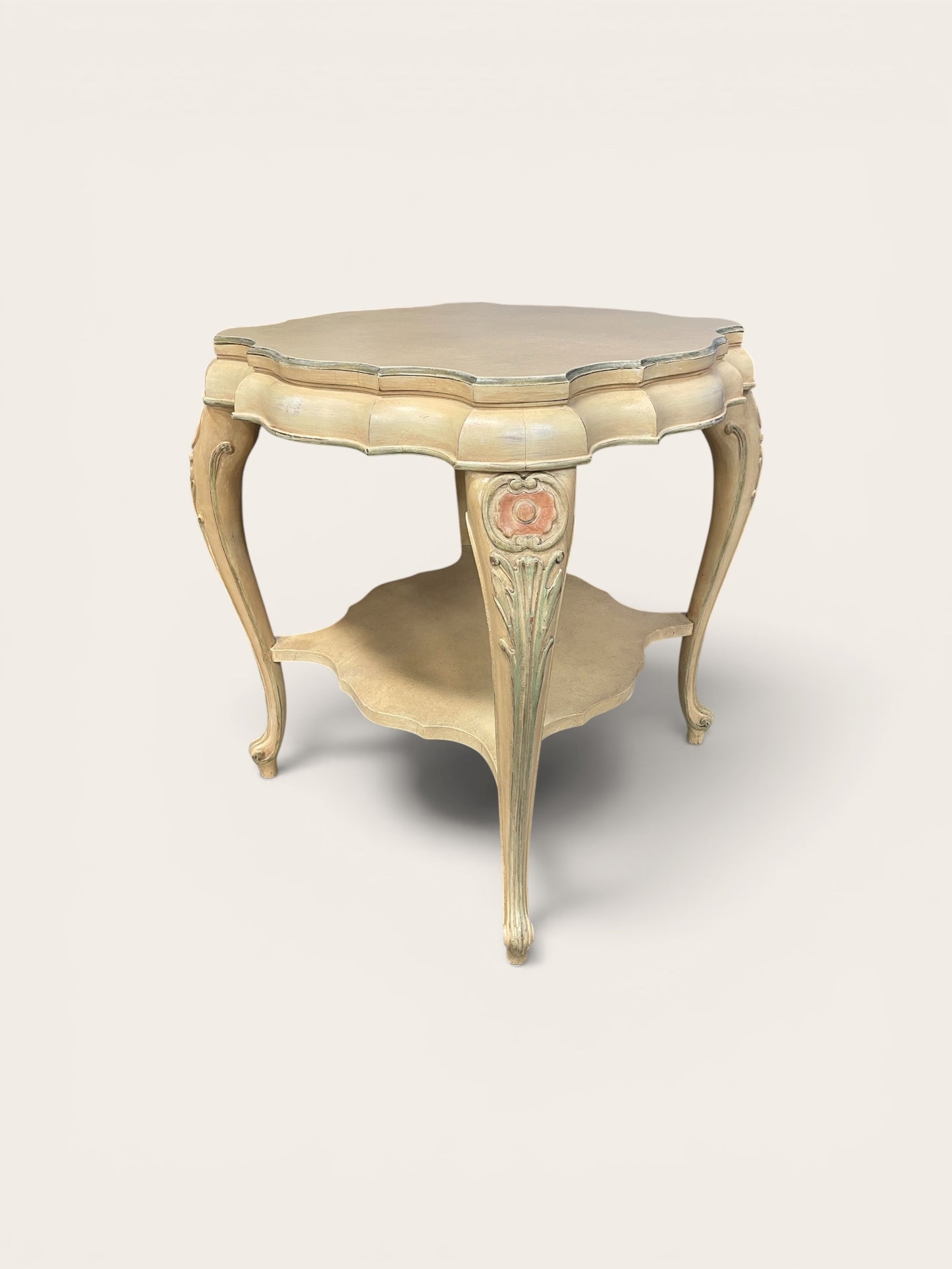 Hand painted Side/Entry Table w/lower shelf